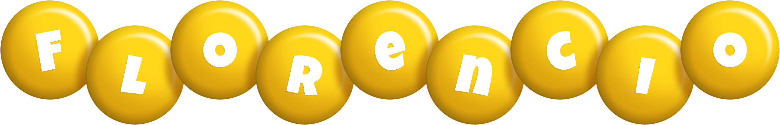 Florencio candy-yellow logo