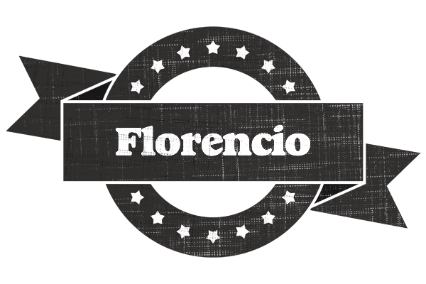 Florencio grunge logo