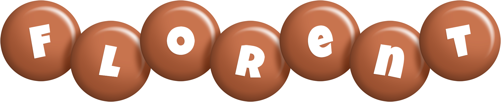 Florent candy-brown logo