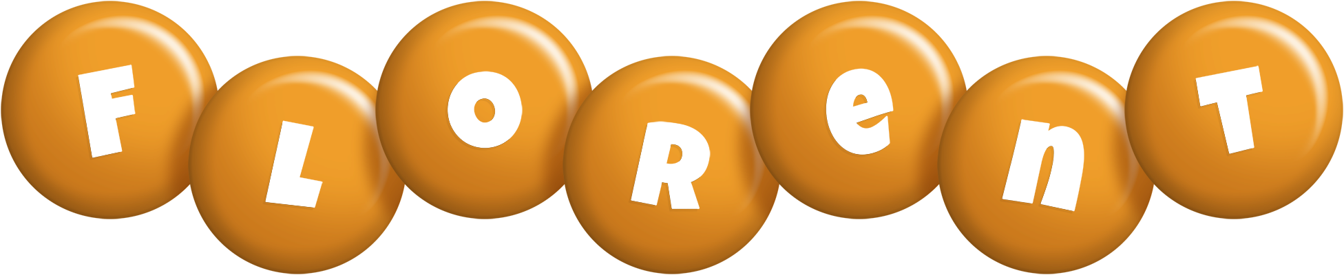 Florent candy-orange logo