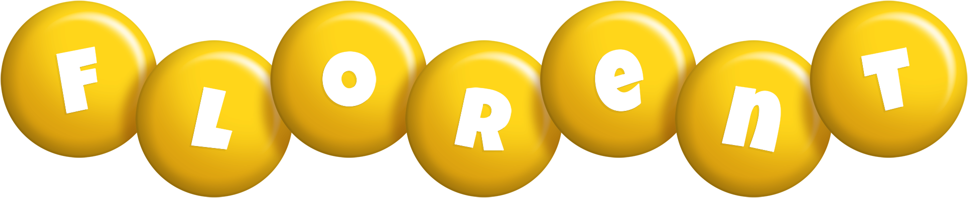 Florent candy-yellow logo