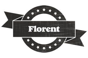 Florent grunge logo