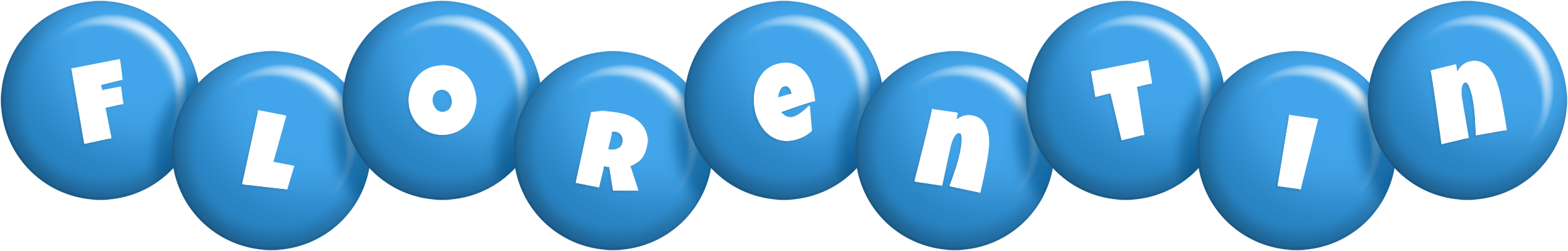 Florentin candy-blue logo
