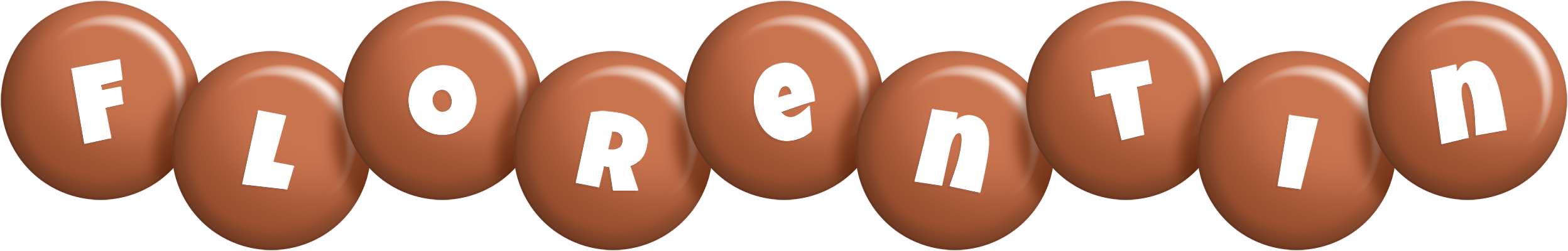 Florentin candy-brown logo
