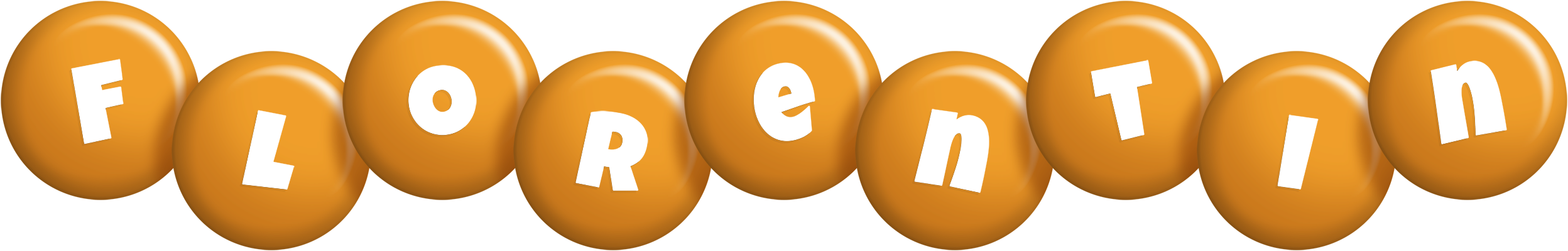 Florentin candy-orange logo