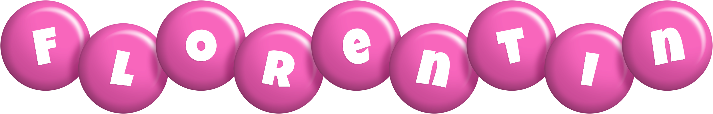 Florentin candy-pink logo