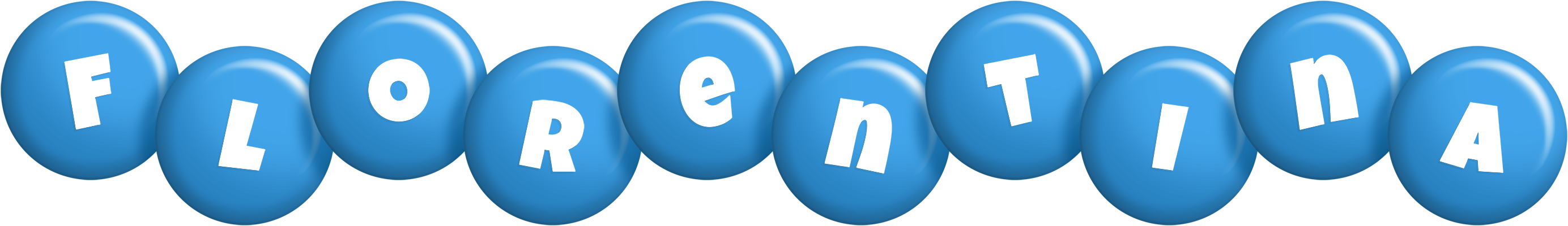 Florentina candy-blue logo