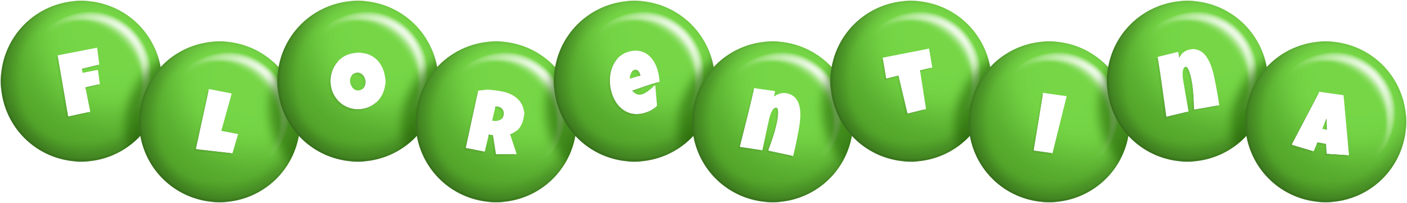 Florentina candy-green logo