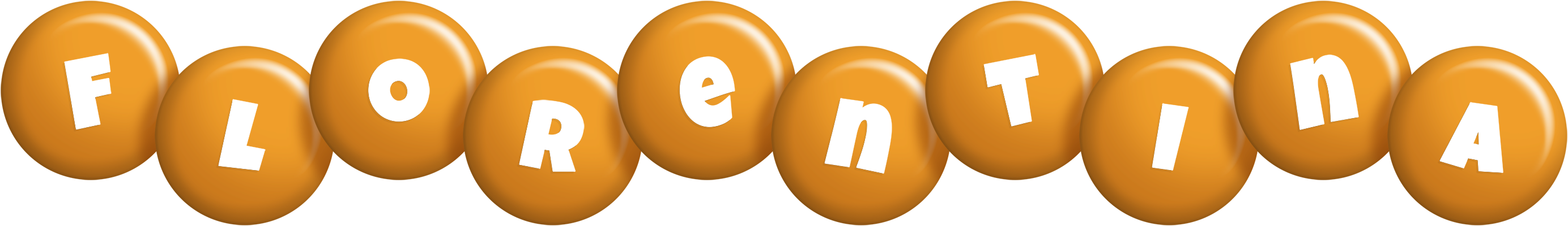 Florentina candy-orange logo
