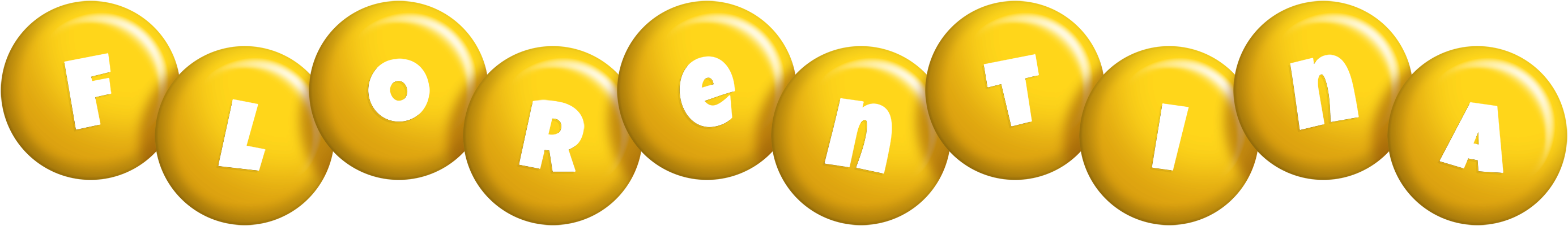 Florentina candy-yellow logo