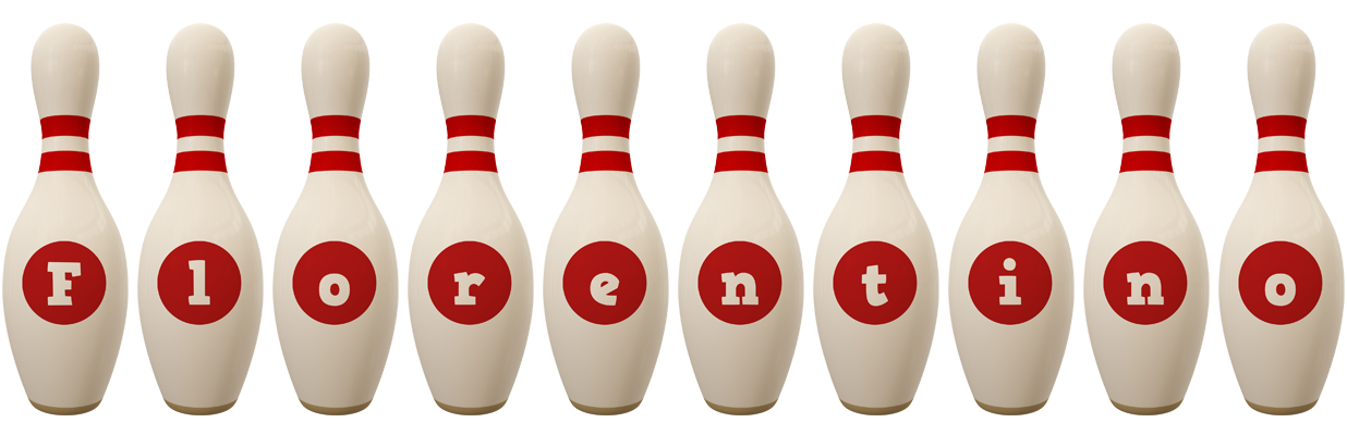 Florentino bowling-pin logo