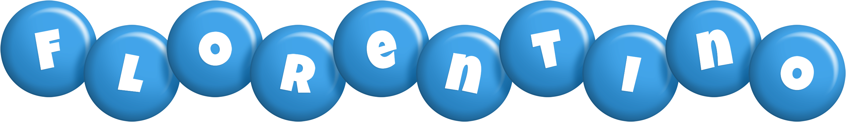 Florentino candy-blue logo