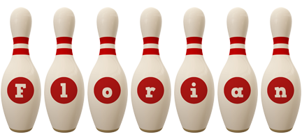 Florian bowling-pin logo