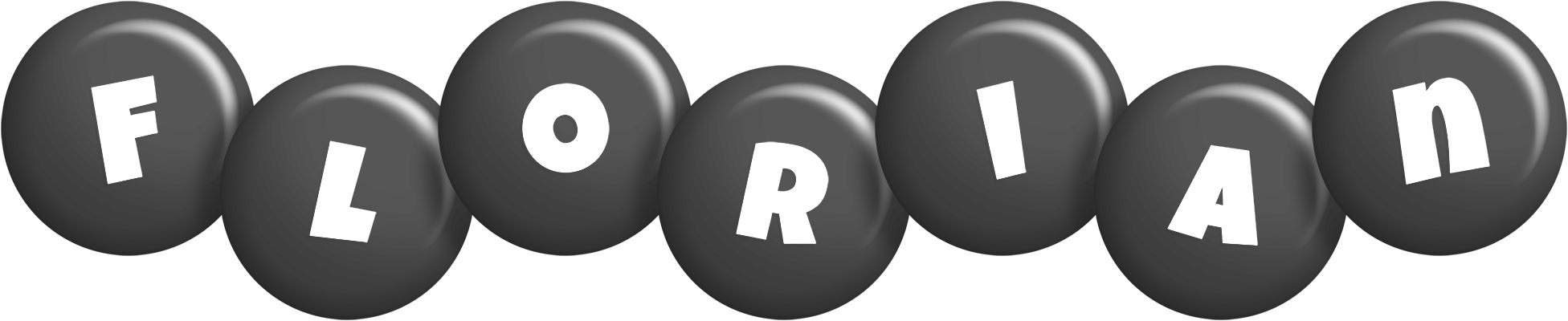 Florian candy-black logo