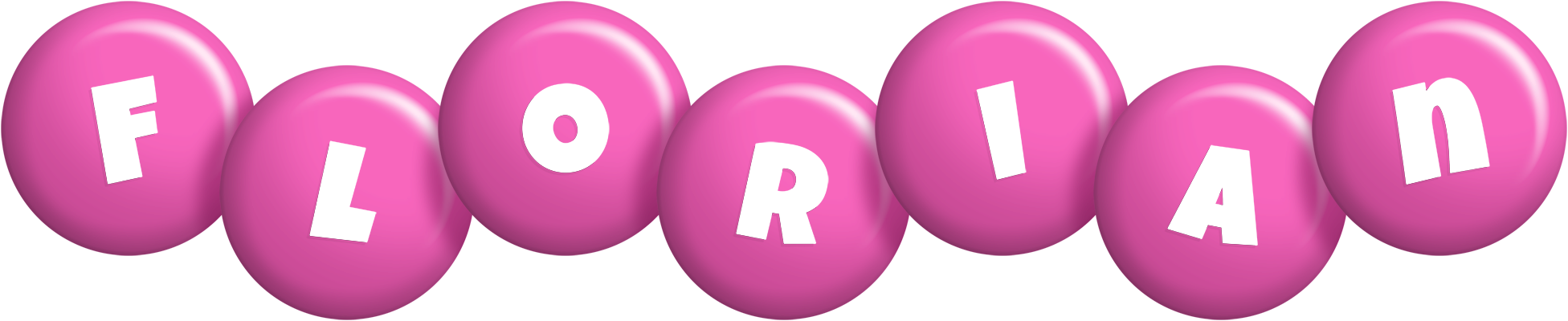 Florian candy-pink logo