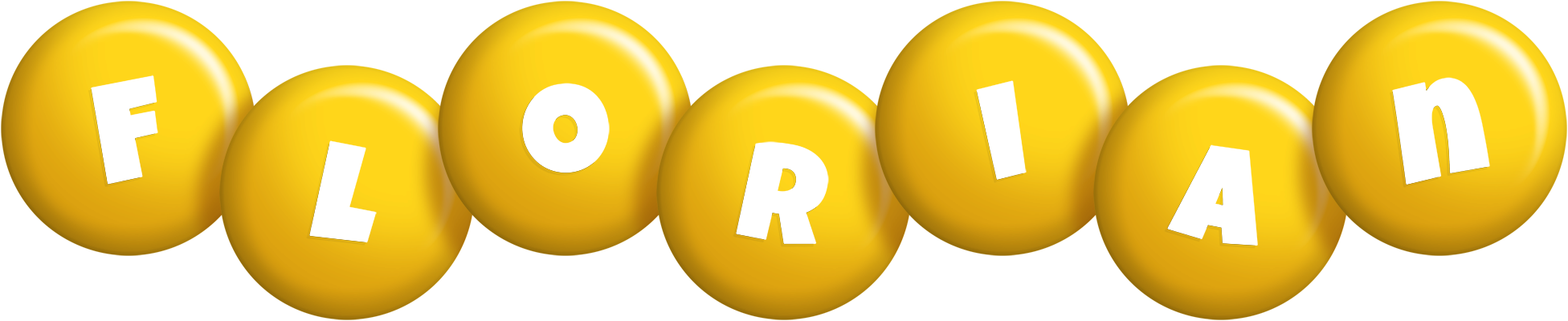 Florian candy-yellow logo
