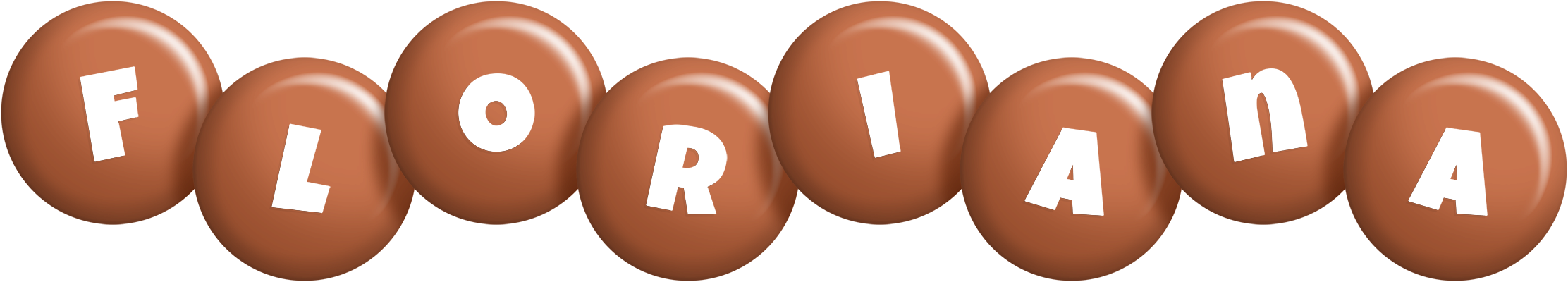Floriana candy-brown logo