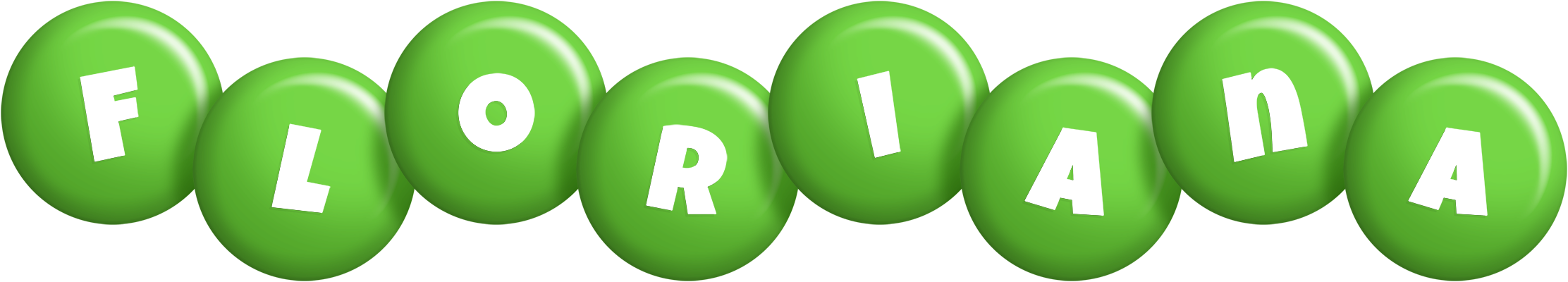 Floriana candy-green logo
