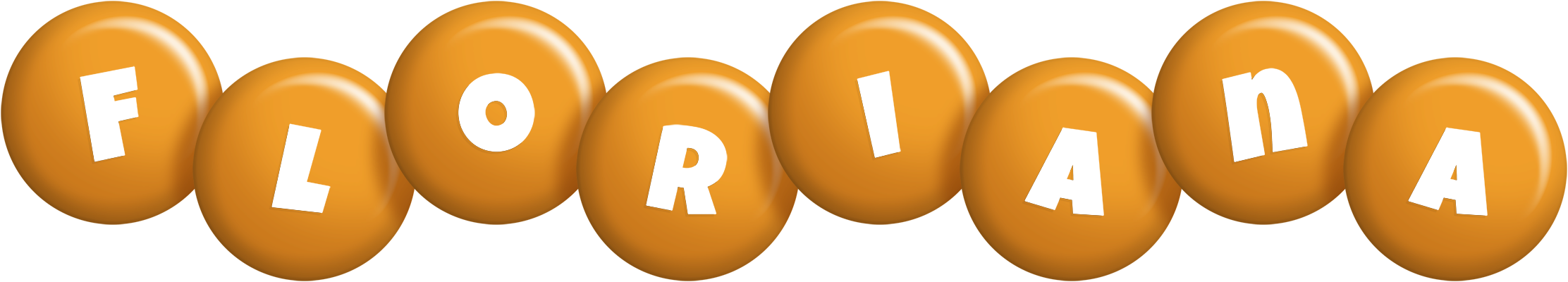 Floriana candy-orange logo