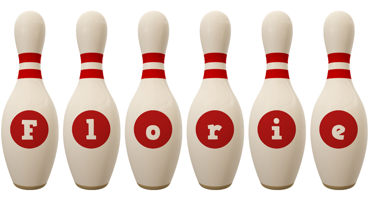 Florie bowling-pin logo