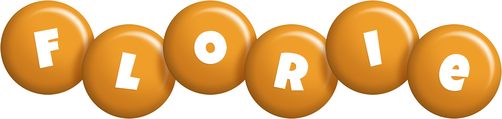 Florie candy-orange logo