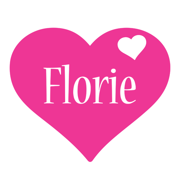 Florie love-heart logo