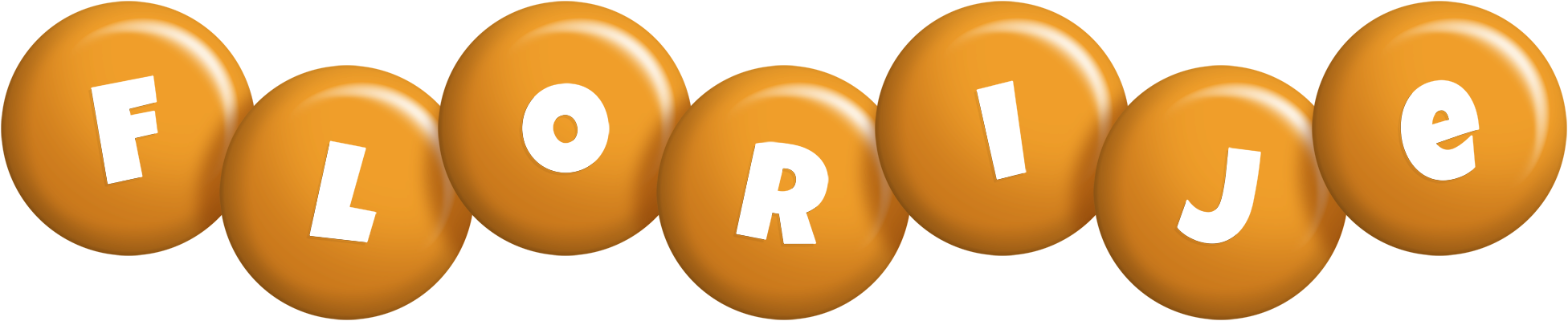 Florije candy-orange logo