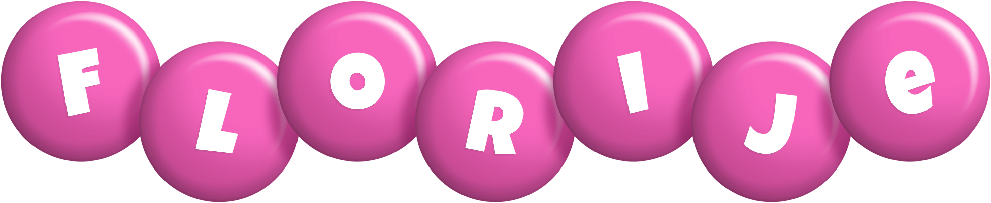 Florije candy-pink logo
