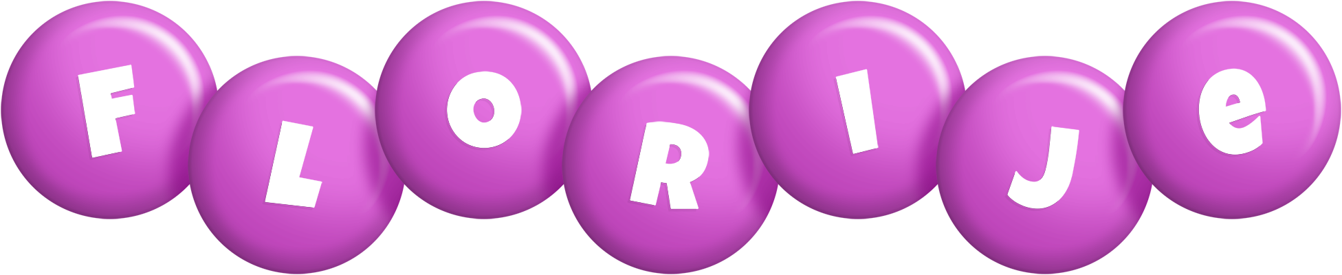 Florije candy-purple logo