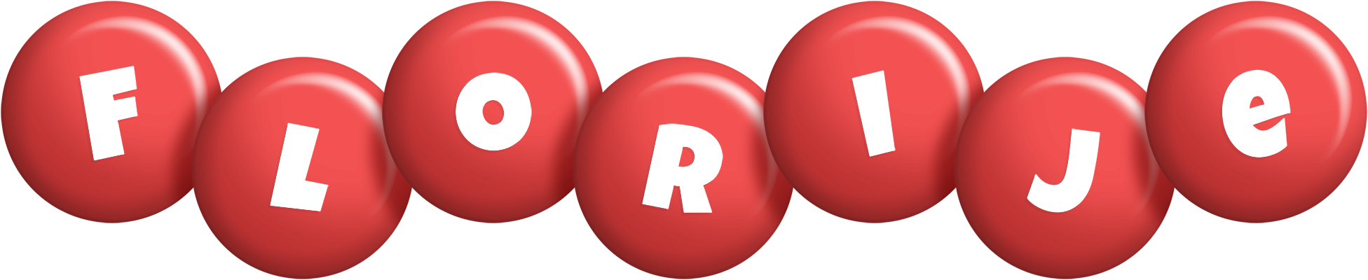 Florije candy-red logo