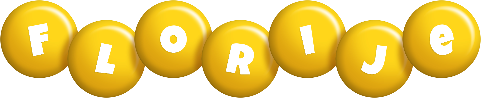 Florije candy-yellow logo