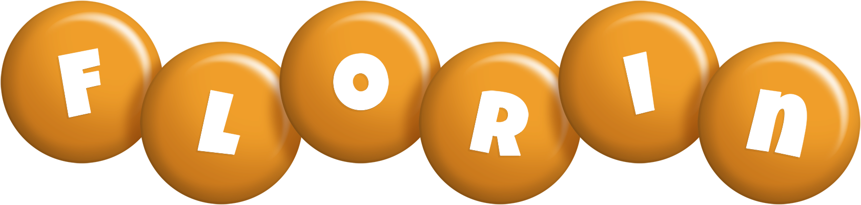 Florin candy-orange logo