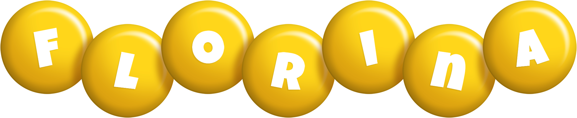 Florina candy-yellow logo