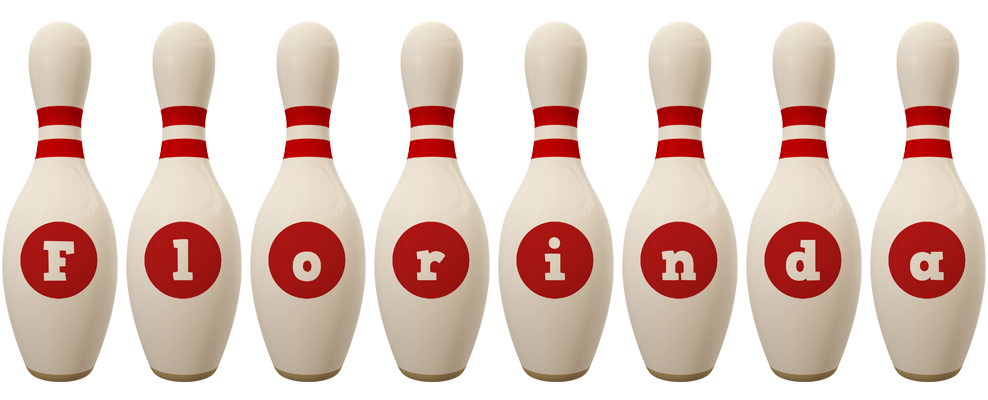Florinda bowling-pin logo