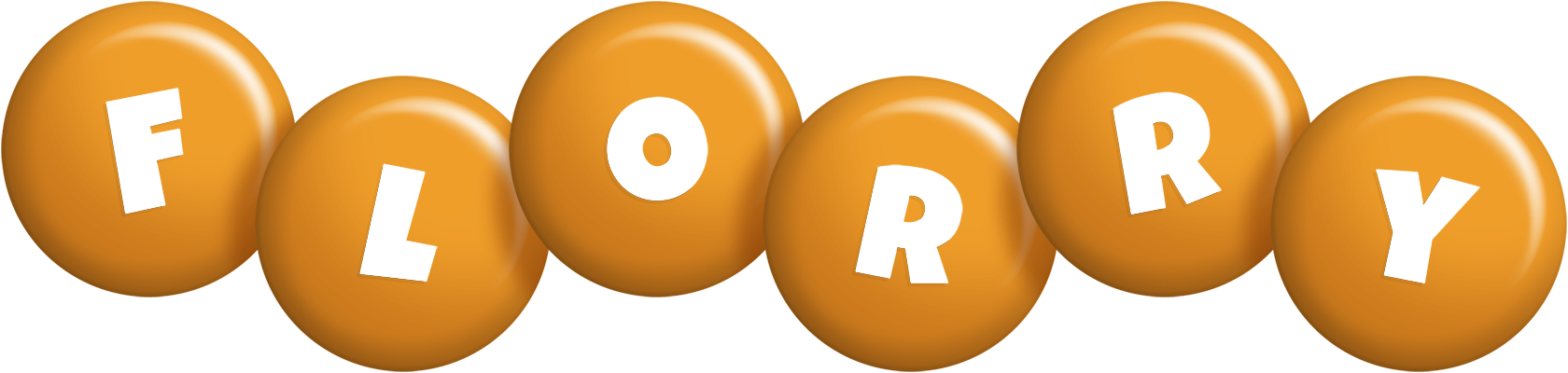 Florry candy-orange logo