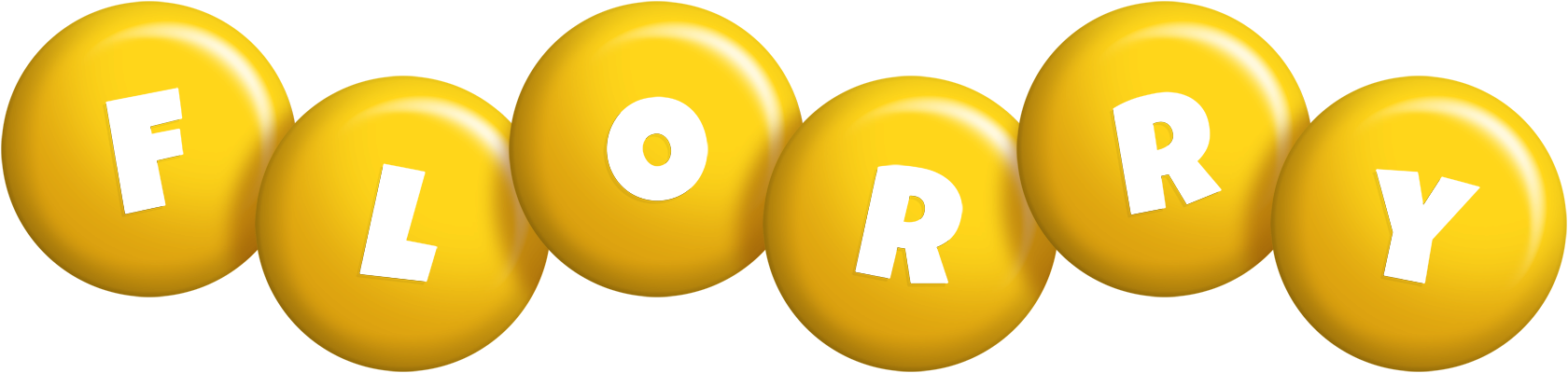 Florry candy-yellow logo