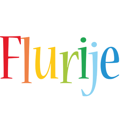 Flurije birthday logo