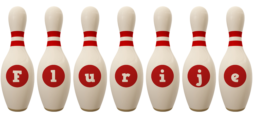 Flurije bowling-pin logo