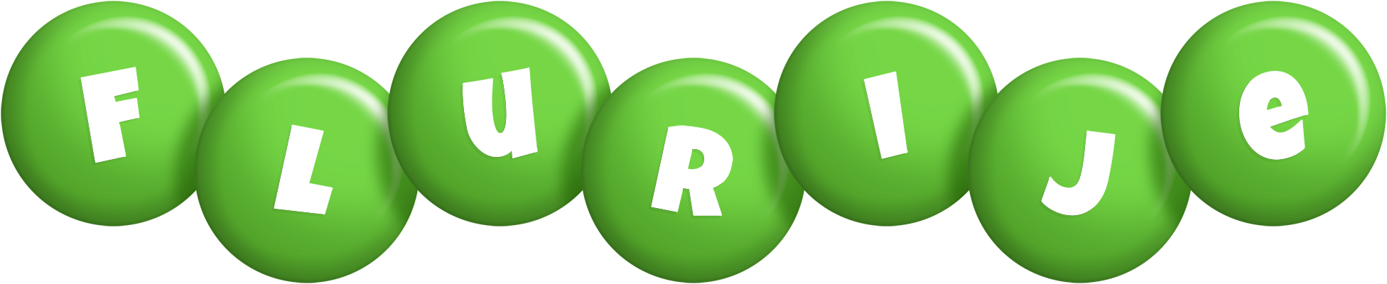 Flurije candy-green logo