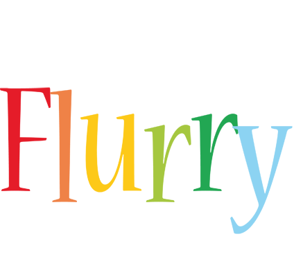 Flurry birthday logo