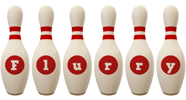 Flurry bowling-pin logo