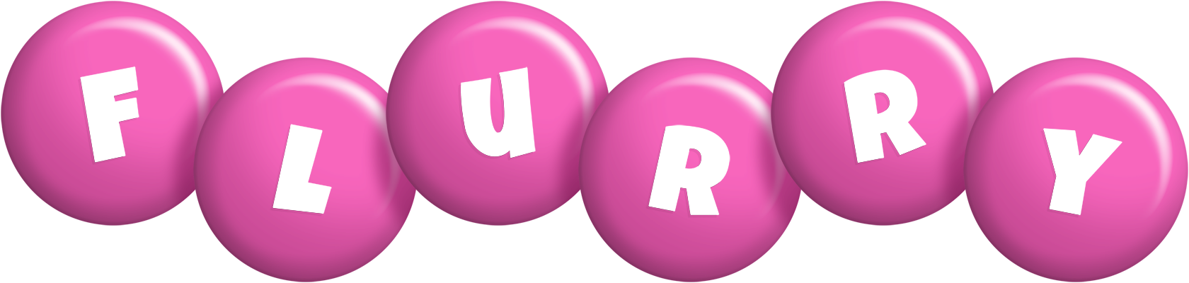 Flurry candy-pink logo