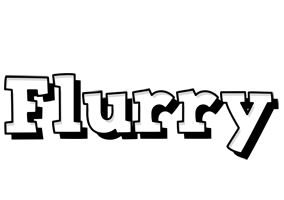 Flurry snowing logo