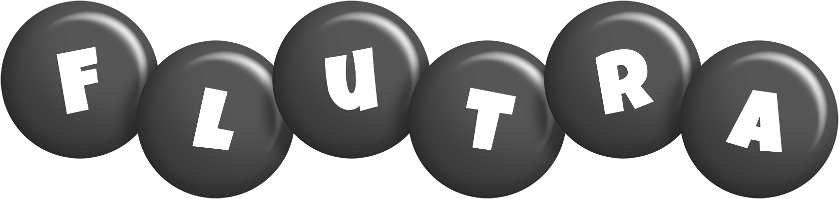 Flutra candy-black logo