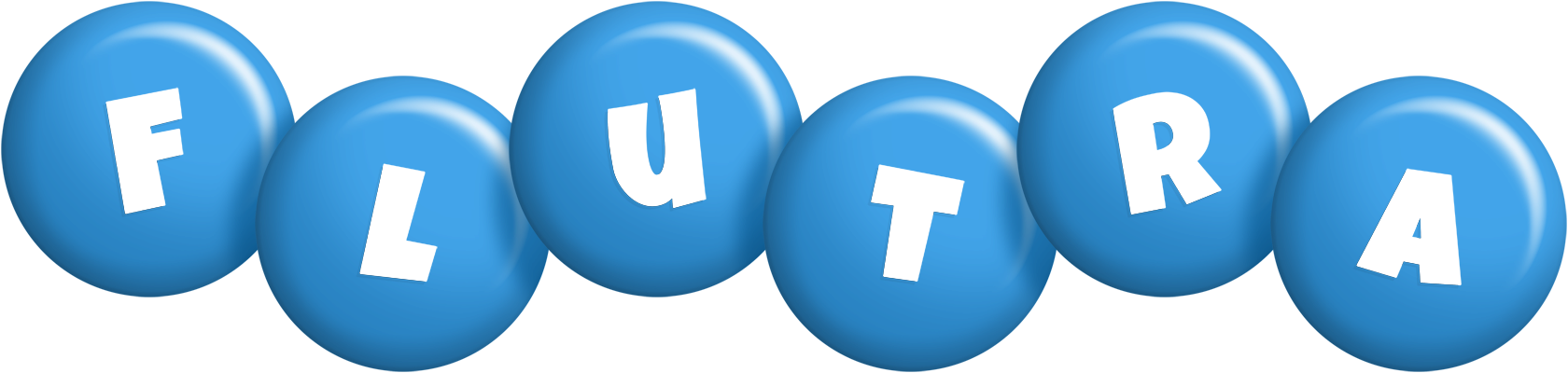 Flutra candy-blue logo