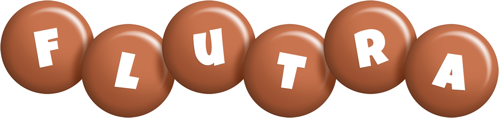 Flutra candy-brown logo
