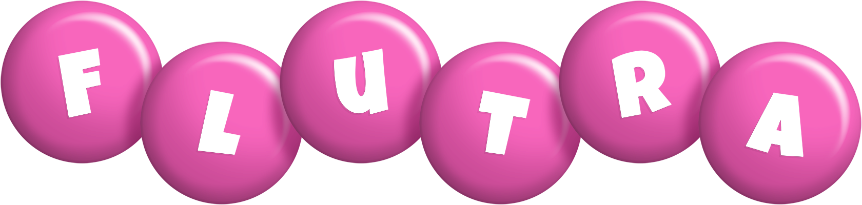 Flutra candy-pink logo