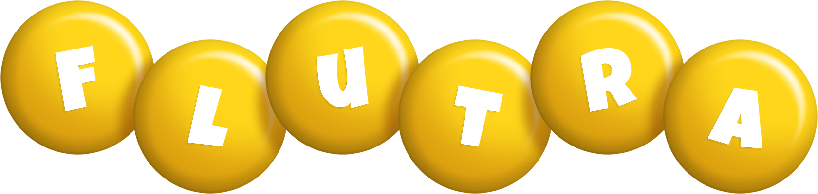 Flutra candy-yellow logo
