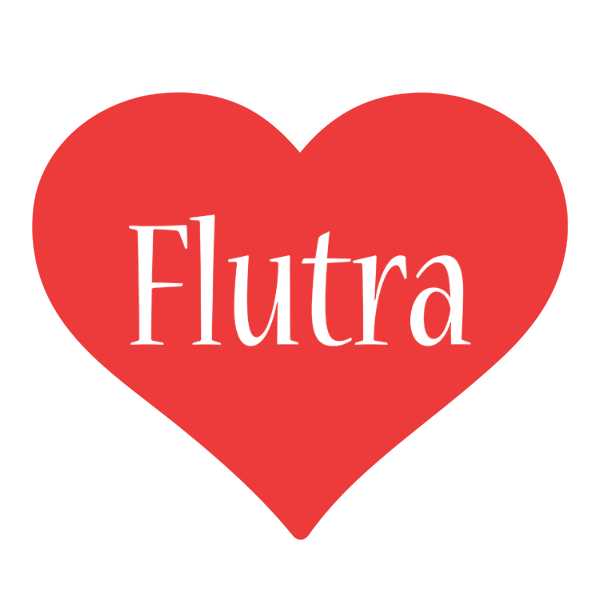 Flutra love logo