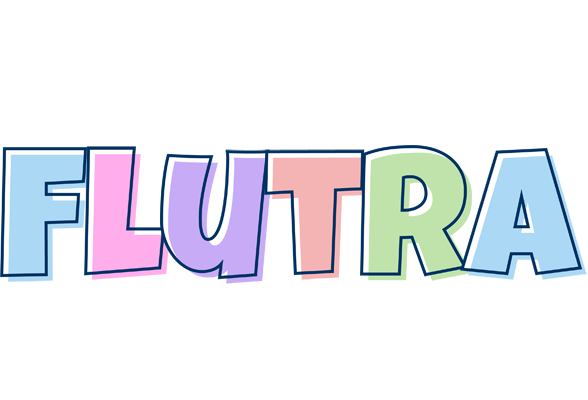 Flutra pastel logo